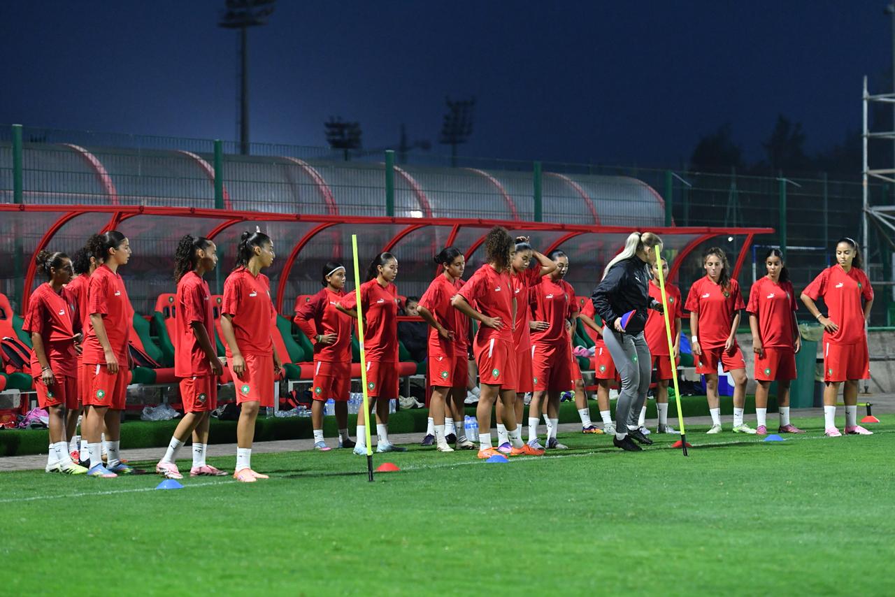 آخر حصة تدريبية للمنتخب الوطني النسوي لأقل من 17 سنة